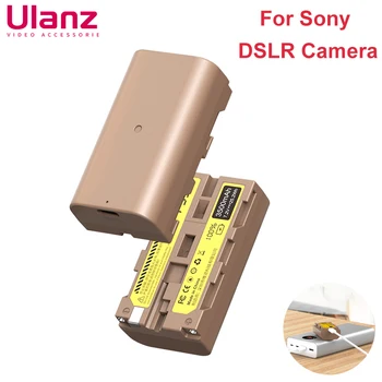 Ulanzi Для Sony Camera Battery DSLR NX5 TRV1 V119 V15 FD75 3500 мАч Заряжаемый Литий-Ионный Универсальный Аккумулятор С Зарядкой через USB-C