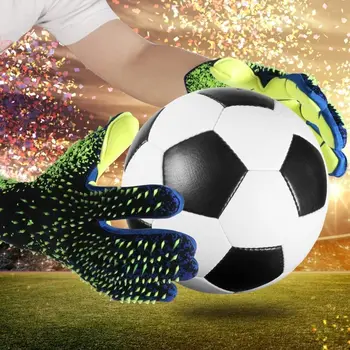 Профессиональные футбольные вратарские футбольные перчатки Латексная Утолщенная защита Взрослые Футбольные вратарские Спортивные Футбольные вратарские перчатки