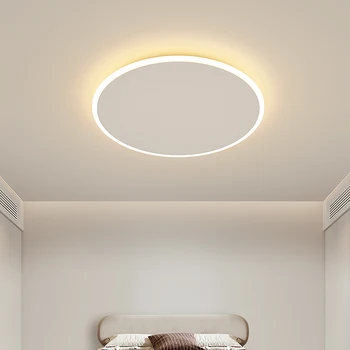 Светодиодные потолочные светильники для спальни, гостиной, потолочные светильники, Круглые, квадратные, прямоугольные, современные железные, акриловые потолочные светильники